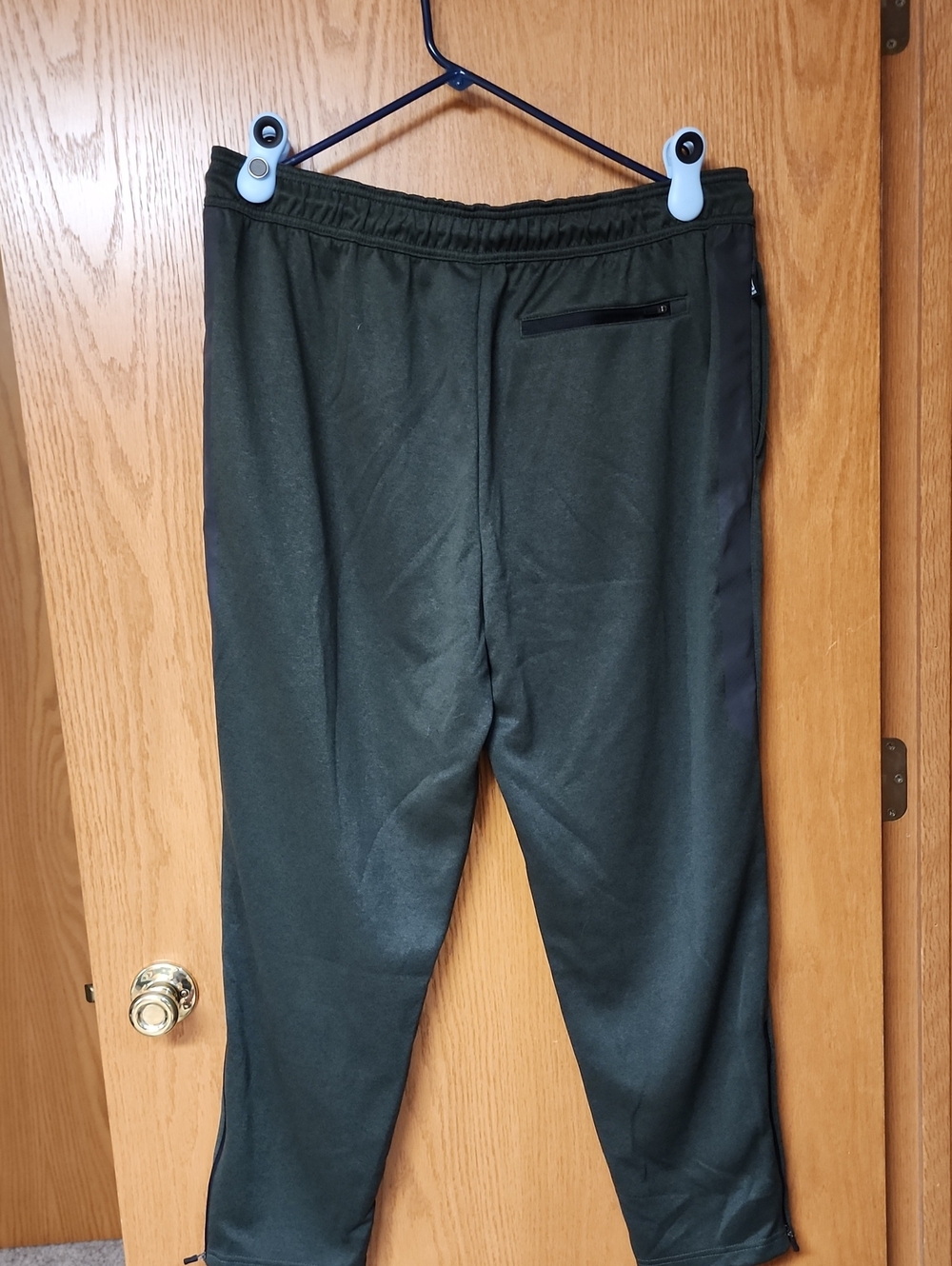 Reebok Men's Dark Olive Green Jogger Pants with Zip Pocket 2xl number 5112